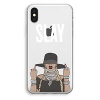 Slay All Day: iPhone X Transparant Hoesje