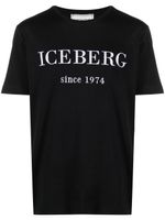 Iceberg t-shirt en coton à logo brodé - Noir - thumbnail