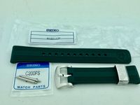 Horlogeband Seiko 6R35-01L0 / R03E014J0 / SPB207J1 Rubber Groen 20mm - thumbnail