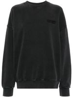 ROTATE BIRGER CHRISTENSEN sweat en coton biologique à patchs logo - Noir