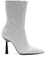 GIABORGHINI bottines Rosie 100 mm à paillettes - Argent