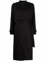 MM6 Maison Margiela robe mi-longue Trench - Noir - thumbnail