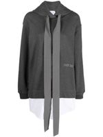 Patou robe-hoodie à logo brodé - Gris