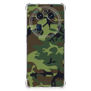 OPPO Find X6 Doorzichtige Silicone Hoesje Army Dark