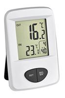 TFA Dostmann Draadloze basisthermometer, buitentemperatuur, binnentemperatuur, maximale en laagste waarden, tijd