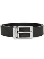 Burberry ceinture réversible en cuir à carreaux - Gris