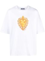 Moschino t-shirt en coton à imprimé graphique - Blanc