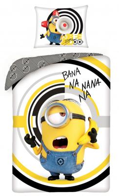 Minions Dekbedovertrek Bana na nana na- 140 x 200 cm - Katoen