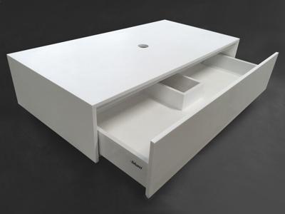 Badmeubel onderkast met lade muurgemonteerd BWH design Solidplus... Badmeubel onderkast met lade muurgemonteerd BWH design Solidplus...