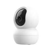 Trust IPCAM-2800 Camera Beveiliging 360° voor Binnen met Nachtzicht, Ingebouwde Sirene en Microfoon, Human Detection, Wifi Beveiligingscamera met App, Smart Home, Wit