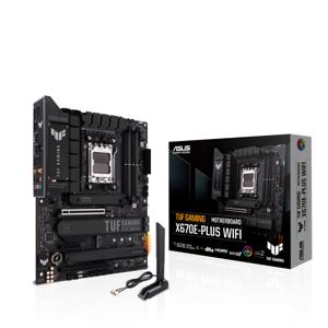 Asus TUF GAMING X670E-PLUS WIFI Moederbord Socket AMD AM5 Vormfactor ATX Moederbord chipset AMD® X670