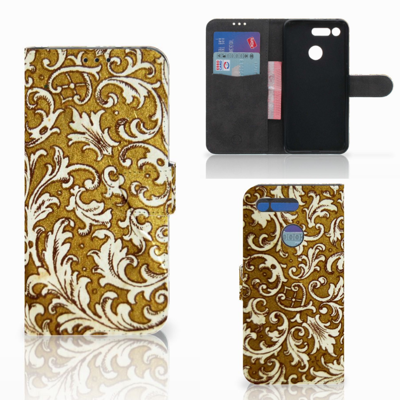 Wallet Case Honor View 20 Barok Goud
