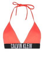 Calvin Klein logo-underband halterneck bikini top - Rouge - thumbnail