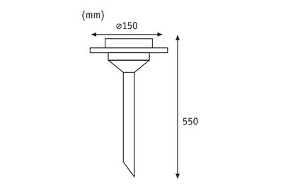 Paulmann Outdoor solaire spies Special Line Ufo LED Edelstaal, helder, set van 1