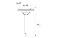 Paulmann Outdoor solaire spies Special Line Ufo LED Edelstaal, helder, set van 1 - thumbnail