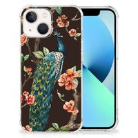 iPhone 13 Case Anti-shock Pauw met Bloemen - thumbnail