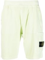 Stone Island short en coton à motif Compass - Vert - thumbnail