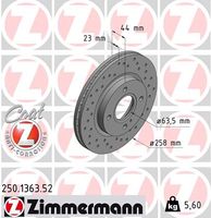 Remschijf SPORT REMSCHIJF COAT Z ZIMMERMANN, Remschijftype: Binnen geventileerd, u.a. für Ford