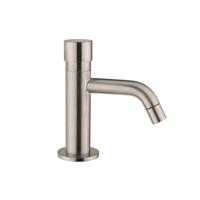 Toiletkraan Napoli Opbouw Laag Rond RVS Zelfsluitend