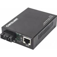 Intellinet 508209 netwerk media converter 1000 Mbit/s Single-mode Zwart - thumbnail