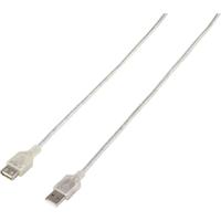 Renkforce USB-kabel USB 2.0 USB-A stekker, USB-A bus 4.50 m Doorzichtig RF-4538150 - thumbnail