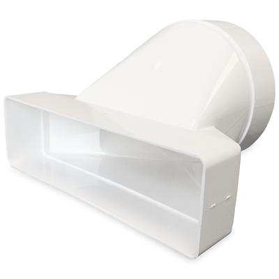 Kunststof Verloop 204 X 60mm Naar Ø 125mm - Asymmetrisch Kunststof Verloop 204 X 60mm Naar Ø 125mm - Asymmetrisch