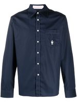 Walter Van Beirendonck Pre-Owned chemise à broderies - Bleu - thumbnail