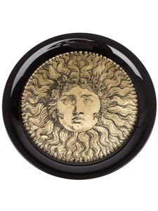 Fornasetti plateau rond "Sole Ricciuto" - Noir