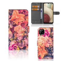 Samsung Galaxy A12 Hoesje Bosje Bloemen