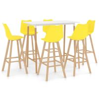 vidaXL 7-delige Barset geel