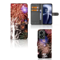 OnePlus Nord 2T Wallet Case met Pasjes Vuurwerk