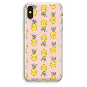 Ananas: iPhone XS Max Transparant Hoesje