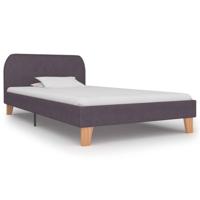 vidaXL Bedframe stof taupe 90x200 cm