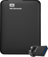 WD Elements Portable 5TB + SanDisk Ultra Fit 64GB