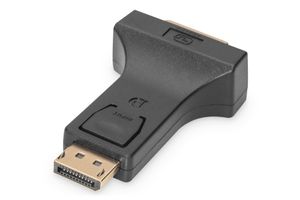 Digitus AK-340603-000-S DisplayPort / DVI Adapter [1x DisplayPort stekker - 1x DVI-bus 24+5-polig] Zwart