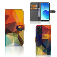 OPPO Reno6 5G Book Case Polygon Color