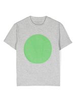 Stella McCartney Kids t-shirt en coton à logo pailleté - Gris