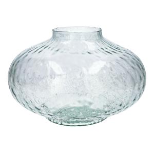 Bloemenvaas Urban - helder transparant glas - D31 x H20 cm - decoratieve vaas - bloemen/takken