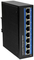 LogiLink NS203P - Industriële Gigabit Ethernet Switch, 8-Port 10/100/1000 Mbps, met PoE (Power Over Ethernet)