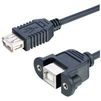 Lyndahl USB-kabel USB 2.0 USB-B bus, USB-A bus 0.20 m Zwart LKPK007 - thumbnail