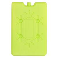 Koelelement plat - groen - 200 ml - 11 x 16 cm - koeltas/koelbox element - thumbnail