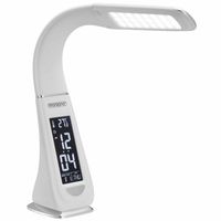 LED tafellamp - 4in1 lamp - kalender - klok - thermometer - wit