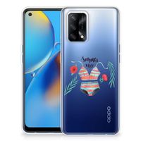 OPPO A74 4G Telefoonhoesje met Naam Boho Summer - thumbnail