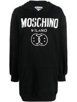 Moschino robe à logo imprimé - Noir - thumbnail