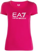 Ea7 Emporio Armani t-shirt en coton à logo imprimé - Rose - thumbnail