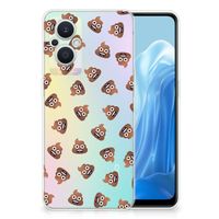 TPU bumper voor OPPO Reno8 Lite Poep Emojis - thumbnail