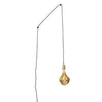 QAZQA Moderne hanglamp goud met stekker incl. LED lamp dimbaar -