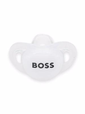 BOSS Kidswear tétine à logo imprimé - Blanc