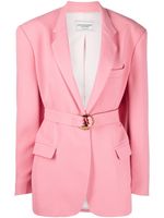 Forte Dei Marmi Couture blazer boutonné à taille ceinturée - Rose