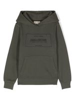 Zadig & Voltaire Kids hoodie en coton à logo embossé - Vert